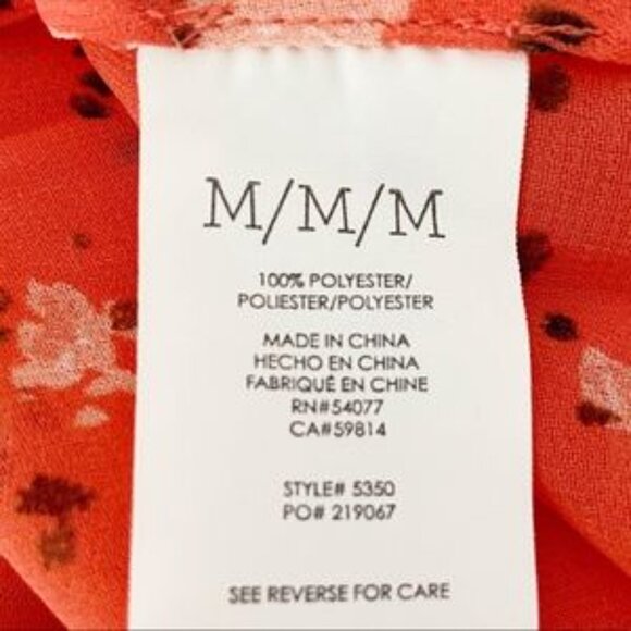 CAbi #5350 Blossom Print Sleeveless Pintuck Blouse - Picture 5 of 16